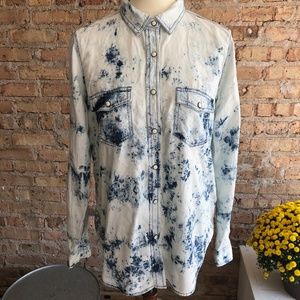 Mossimo Supply Co Tie Dye Button Down